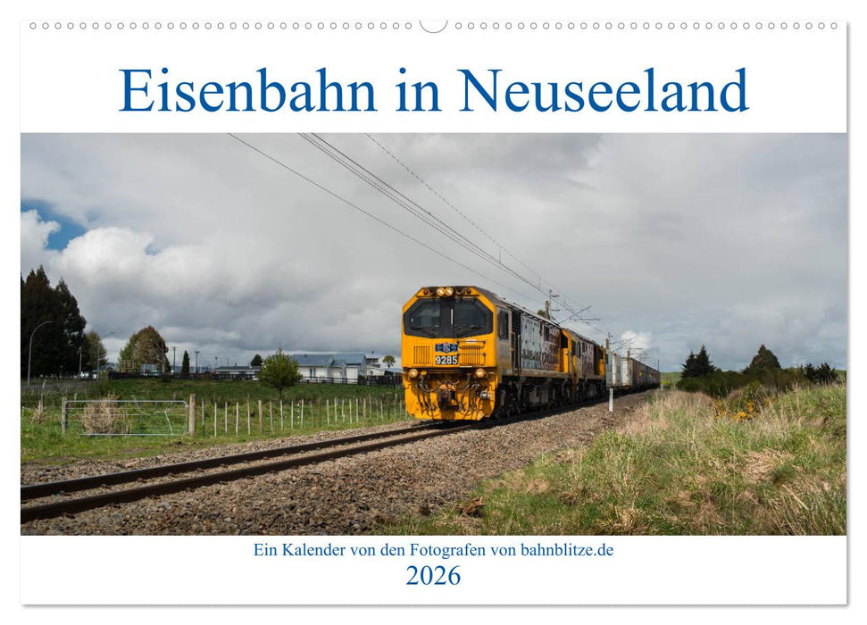 Eisenbahn in Neuseeland (CALVENDO Wandkalender 2026)