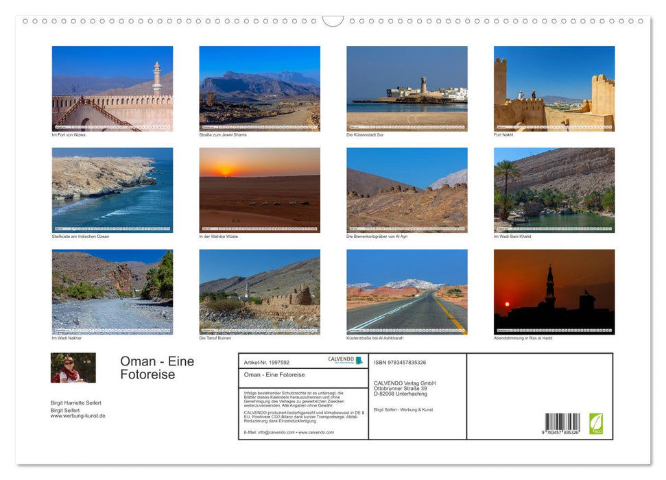 Oman - Eine Fotoreise (CALVENDO Wandkalender 2026)
