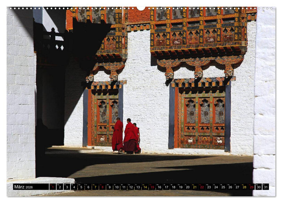 Königreich Bhutan - Juwel am Himalaya (CALVENDO Wandkalender 2026)