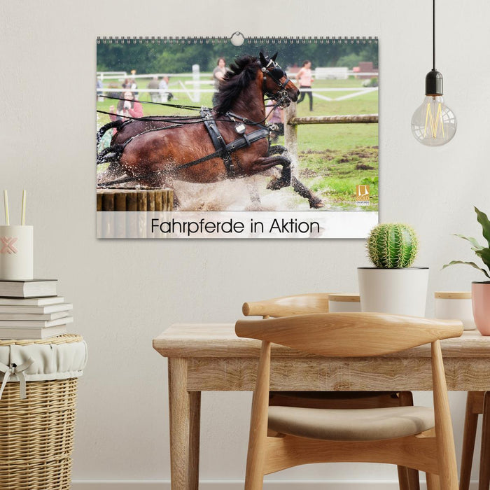 Fahrpferde in Aktion (CALVENDO Wandkalender 2026)