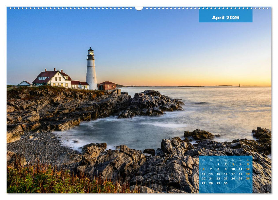 New England - Vielfalt einer Region (CALVENDO Wandkalender 2026)