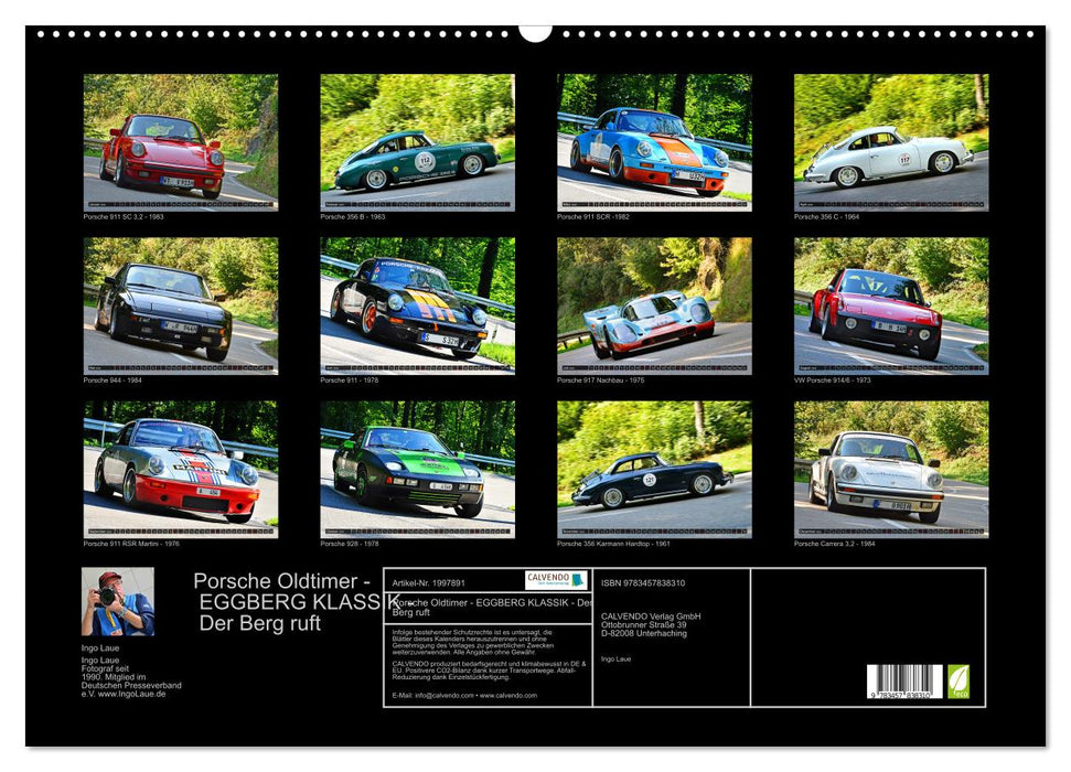 Porsche Oldtimer - EGGBERG KLASSIK - Der Berg ruft (CALVENDO Wandkalender 2026)