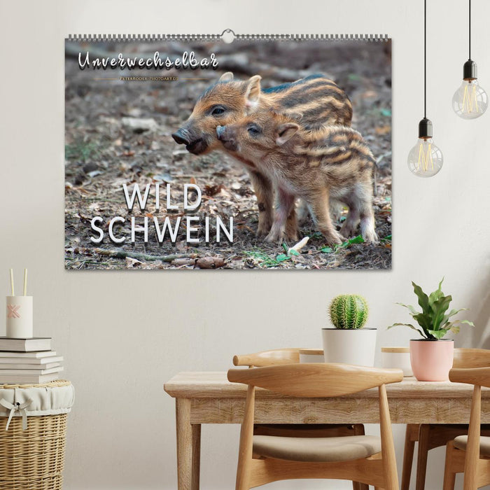 Unverwechselbar - Wildschwein (CALVENDO Wandkalender 2026)