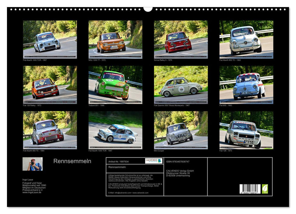 Rennsemmeln (CALVENDO Wandkalender 2026)
