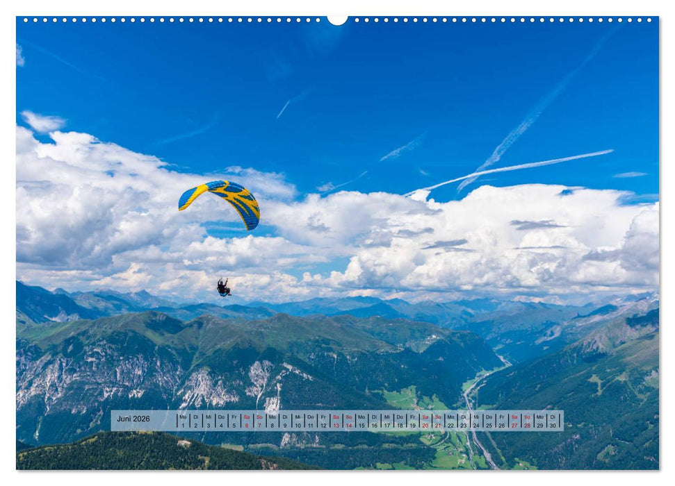 Paragliding - lautloses Schweben (CALVENDO Wandkalender 2026)