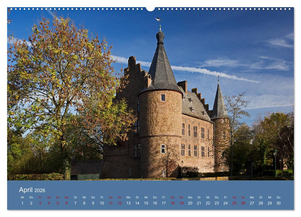 ERFTSTADT - Burgen und Bürgerhäuser (CALVENDO Wandkalender 2026)