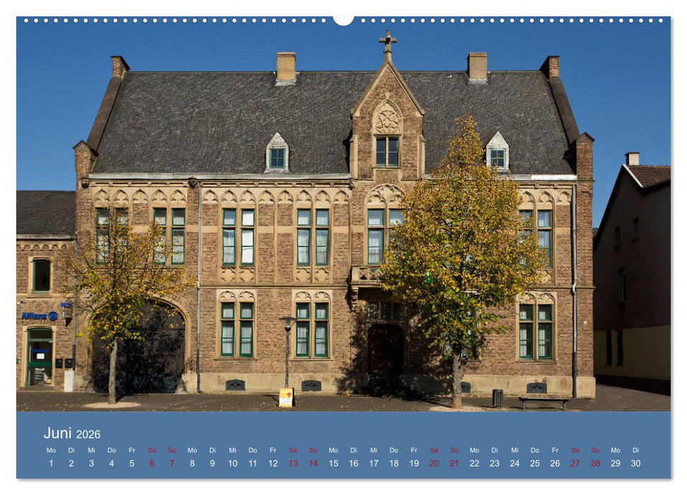 ERFTSTADT - Burgen und Bürgerhäuser (CALVENDO Wandkalender 2026)