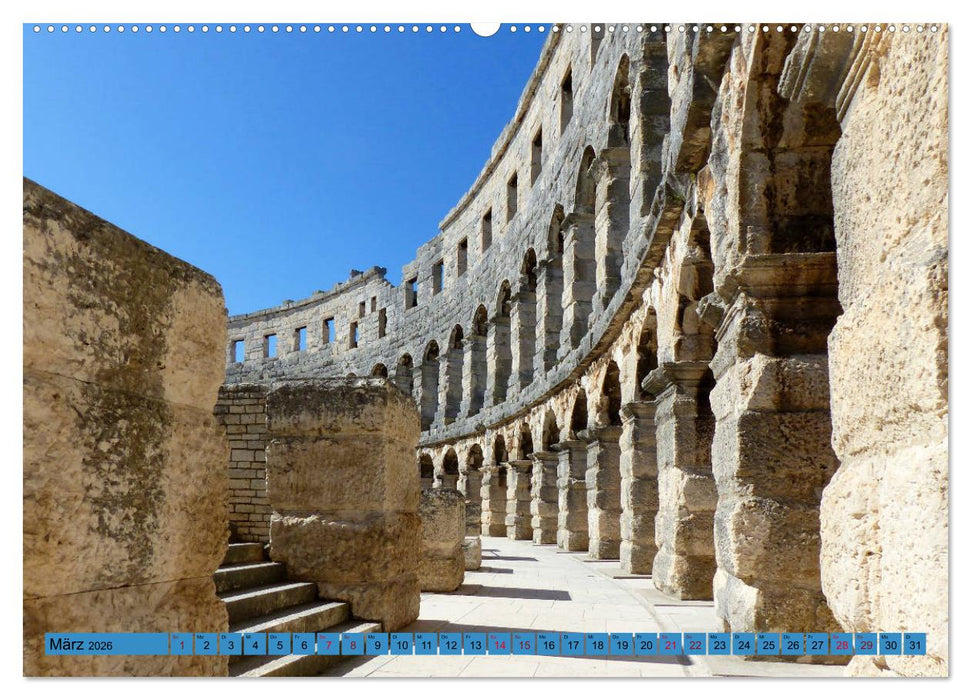 Istrien und Insel Krk - Impressionen eines kroatischen Sommers (CALVENDO Wandkalender 2026)