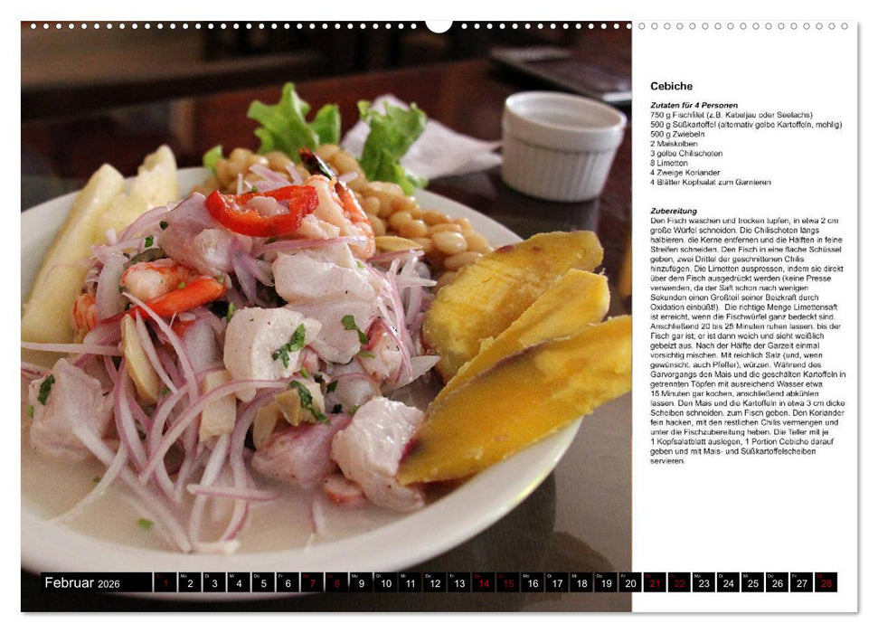 PERU - Kulinarisch (CALVENDO Wandkalender 2026)