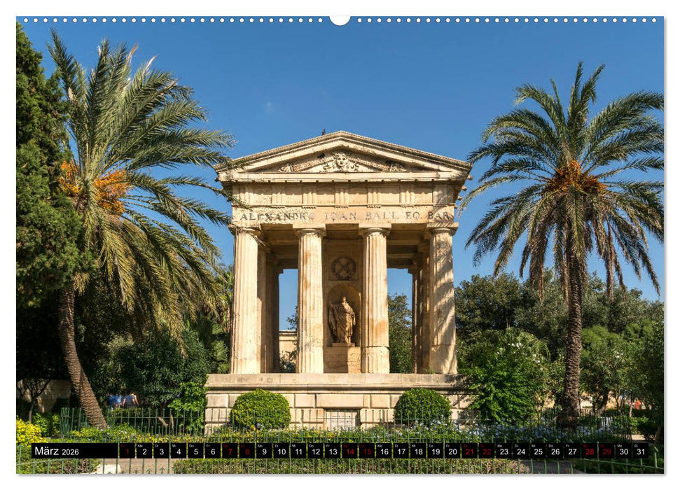 Valletta - Malta (CALVENDO Wandkalender 2026)
