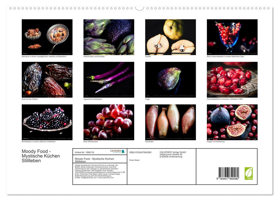 Moody Food - Mystische Küchen Stillleben (CALVENDO Wandkalender 2026)