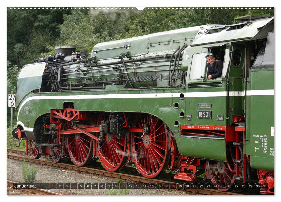 Unter Dampf - Eisenbahnromantik aus vergangener Zeit (CALVENDO Wandkalender 2026)