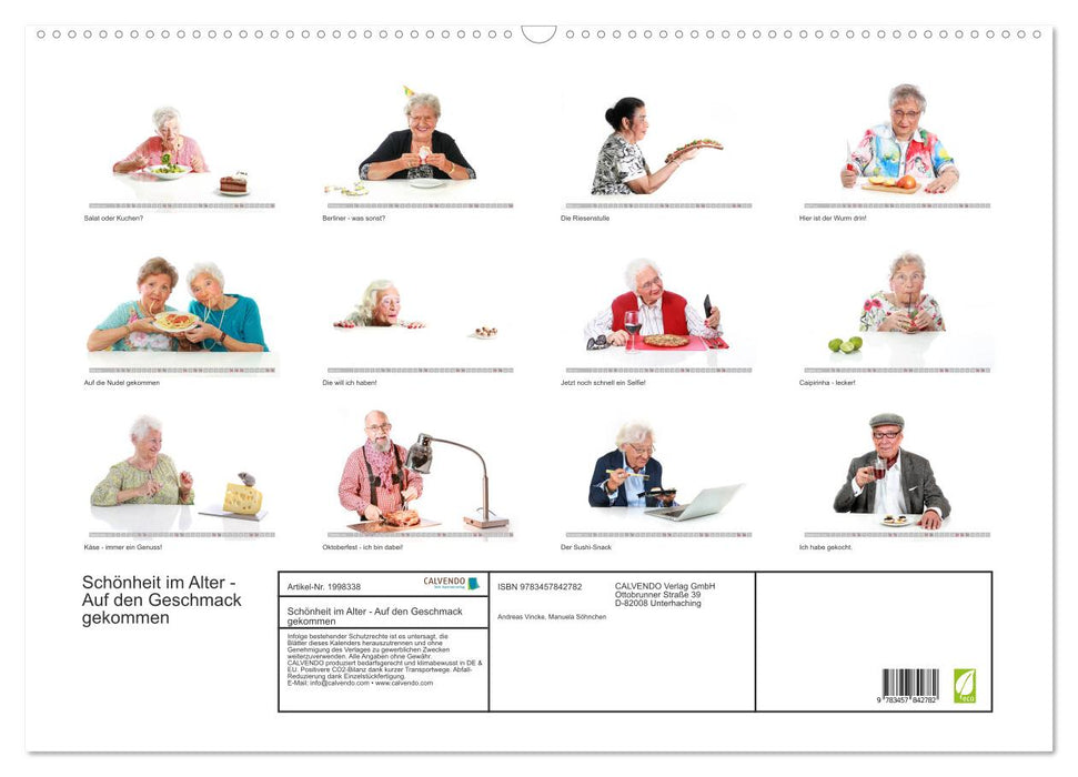 Schönheit im Alter - Auf den Geschmack gekommen (CALVENDO Wandkalender 2026)
