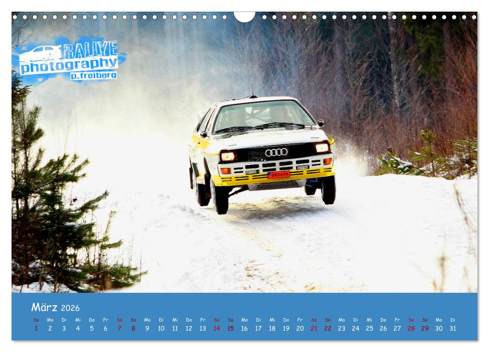 WRC Schweden White Open 2026 (CALVENDO Wandkalender 2026)