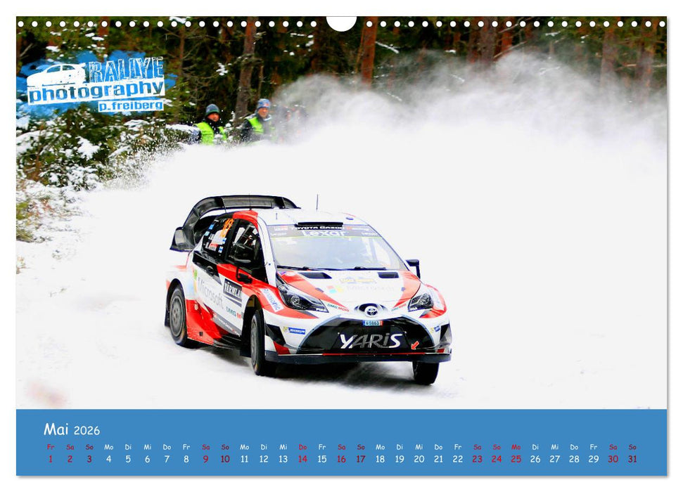 WRC Schweden White Open 2026 (CALVENDO Wandkalender 2026)
