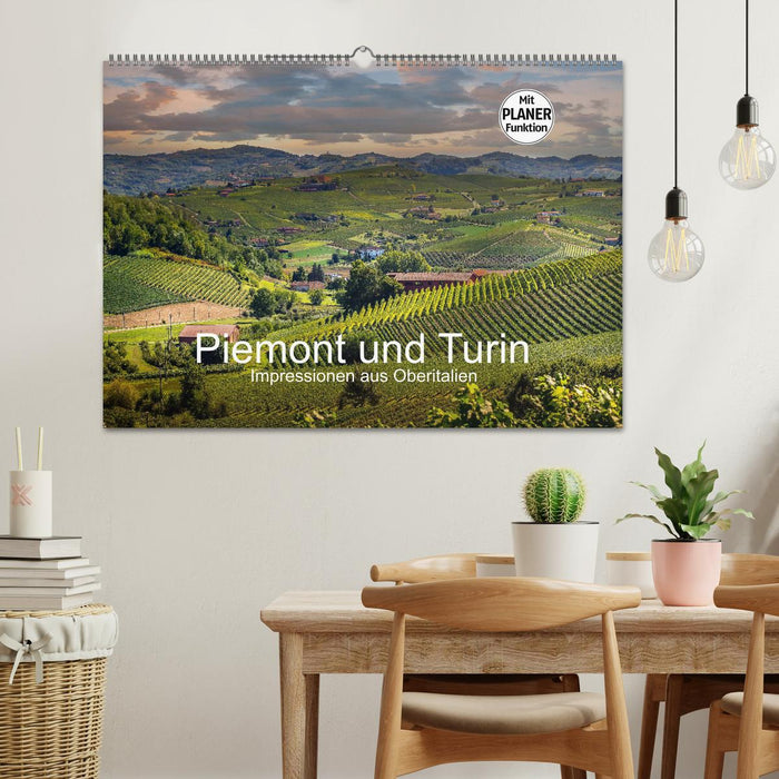 Piemont und Turin (CALVENDO Wandkalender 2026)