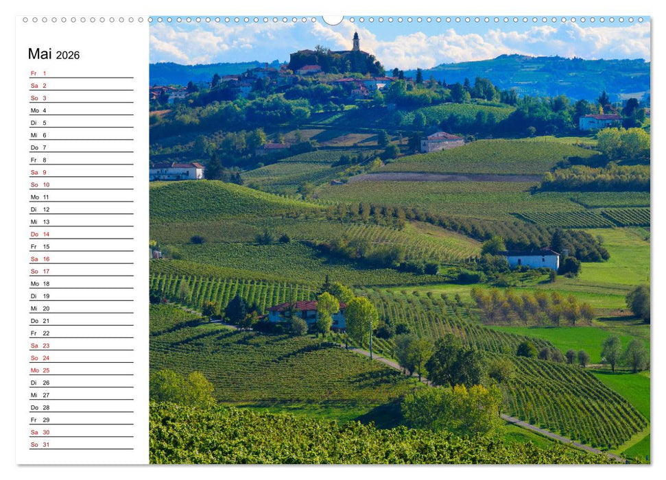 Piemont und Turin (CALVENDO Wandkalender 2026)