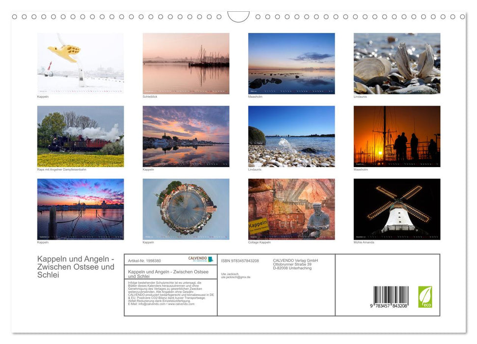 Kappeln und Angeln - Zwischen Ostsee und Schlei (CALVENDO Wandkalender 2026)