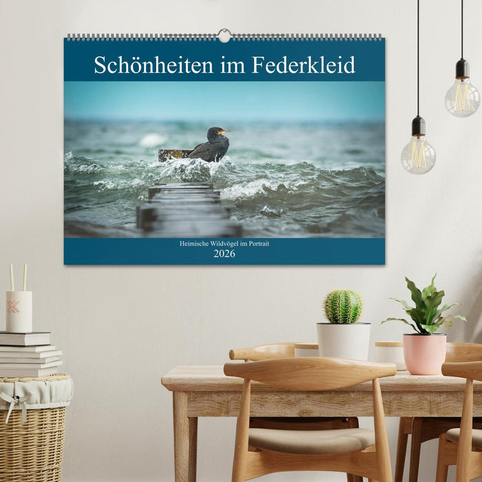 Schönheiten im Federkleid - Heimische Wildvögel im Portrait (CALVENDO Wandkalender 2026)
