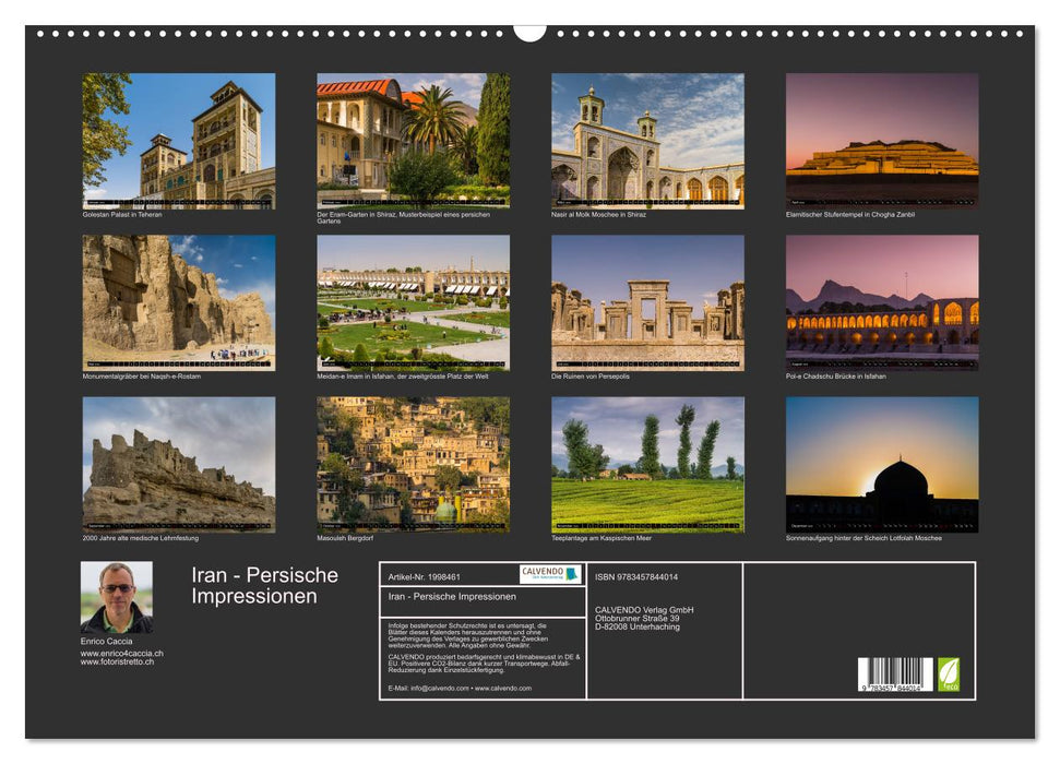 Iran - Persische Impressionen (CALVENDO Wandkalender 2026)