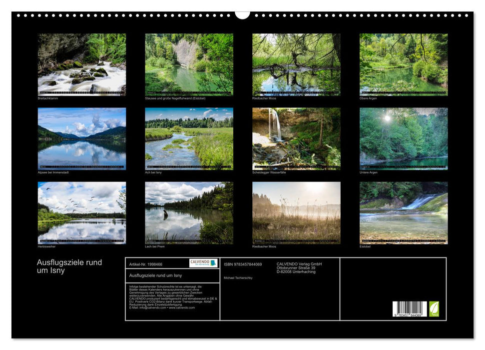 Ausflugsziele rund um Isny (CALVENDO Wandkalender 2026)