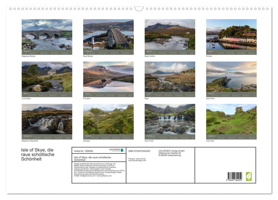 Isle of Skye, die raue schottische Schönheit (CALVENDO Wandkalender 2026)
