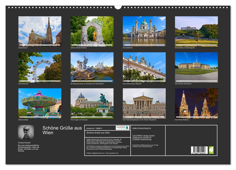 Schöne Grüße aus Wien (CALVENDO Wandkalender 2026)