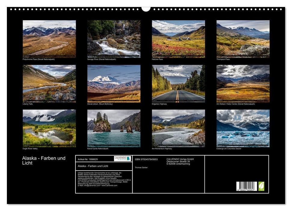 Alaska - Farben und Licht (CALVENDO Wandkalender 2026)