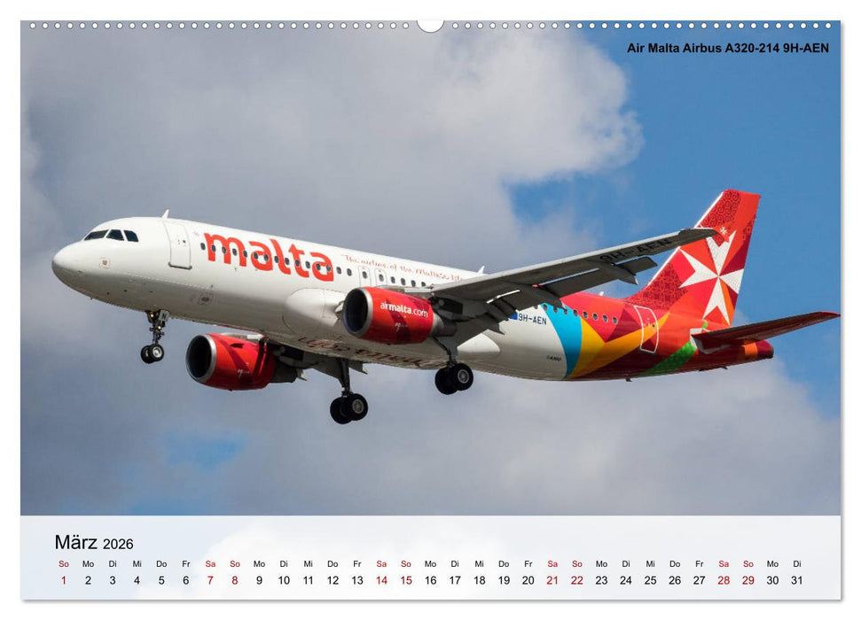 Schönheiten der Luftfahrt 2026 (CALVENDO Wandkalender 2026)