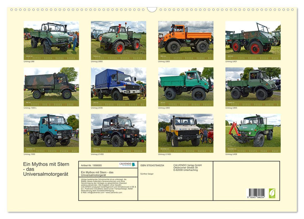 Ein Mythos mit Stern - das Universalmotorgerät (CALVENDO Wandkalender 2026)