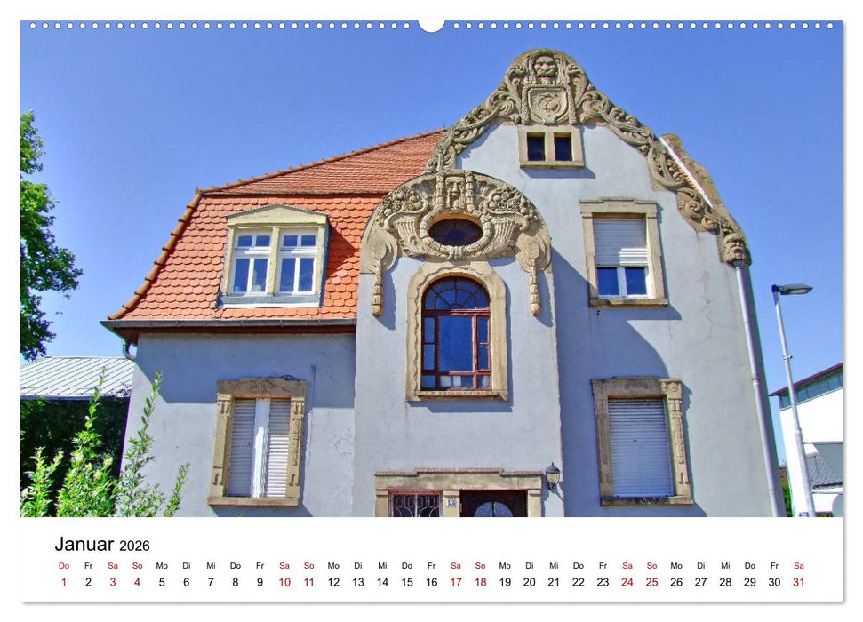 Wiesloch - Spaziergang durch die Altstadt (CALVENDO Wandkalender 2026)