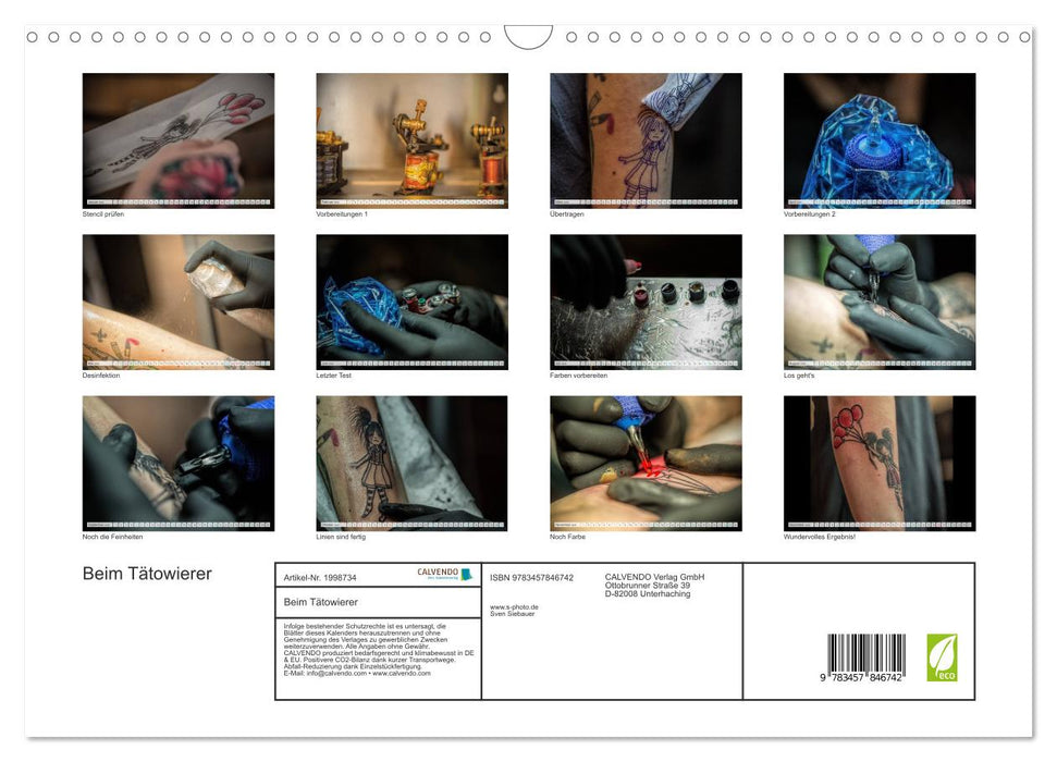 Beim Tätowierer (CALVENDO Wandkalender 2026)