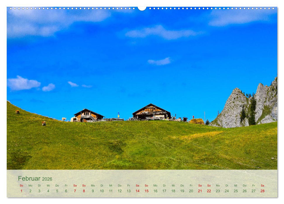 Bergstille – Momente auf der Alm (CALVENDO Premium Wandkalender 2026)