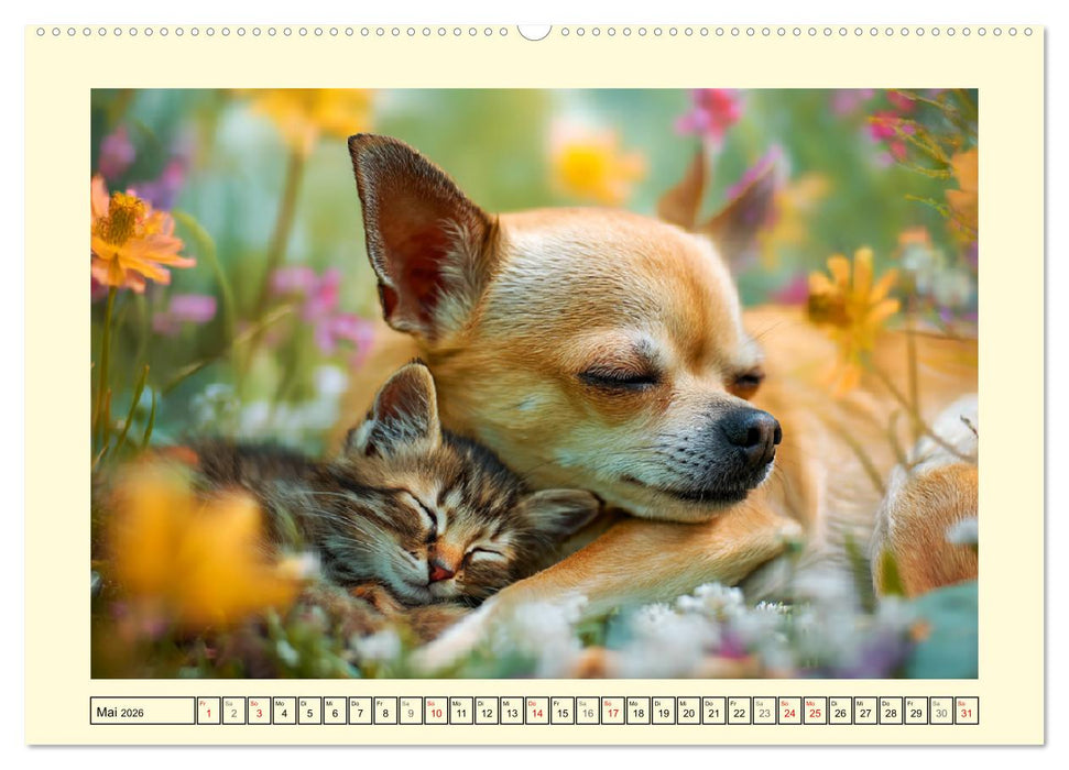 Reizende Chihuahuas. Winzige Hunde mit riesigem Ego und Grips (CALVENDO Premium Wandkalender 2026)