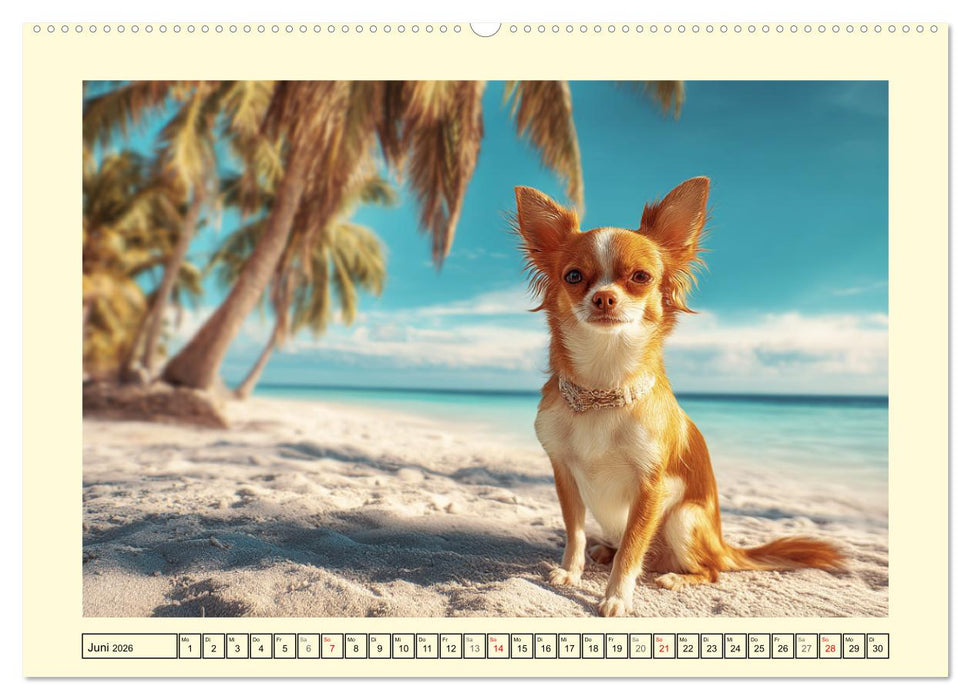 Reizende Chihuahuas. Winzige Hunde mit riesigem Ego und Grips (CALVENDO Premium Wandkalender 2026)