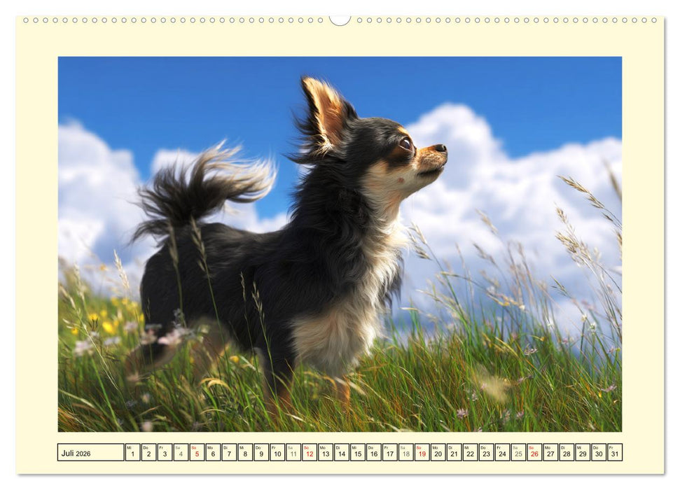Reizende Chihuahuas. Winzige Hunde mit riesigem Ego und Grips (CALVENDO Premium Wandkalender 2026)