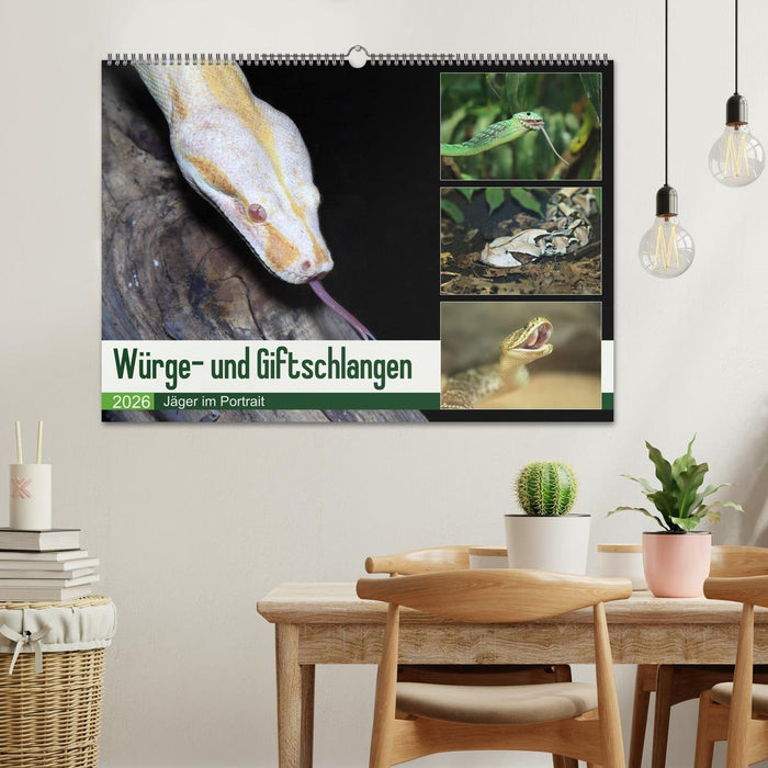 Würge- und Giftschlangen (CALVENDO Wandkalender 2026)