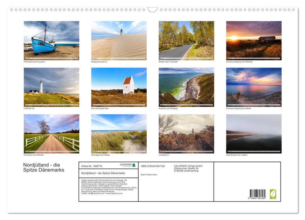 Nordjütland - die Spitze Dänemarks (CALVENDO Wandkalender 2026)