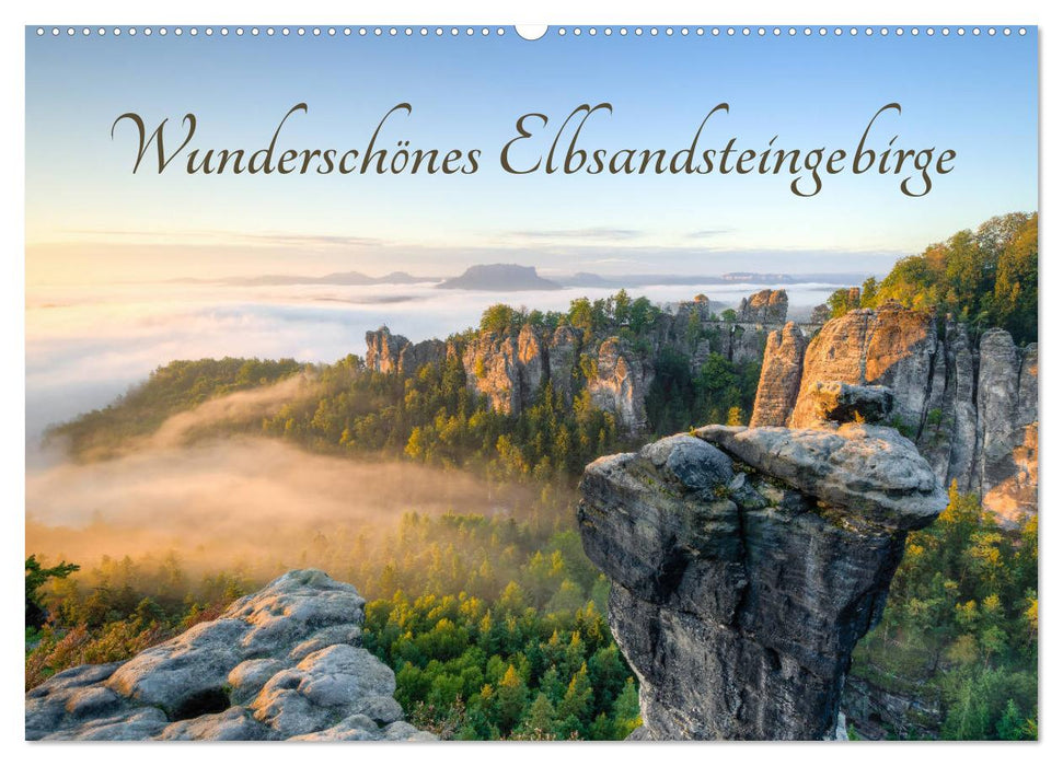 Wunderschönes Elbsandsteingebirge (CALVENDO Wandkalender 2026)
