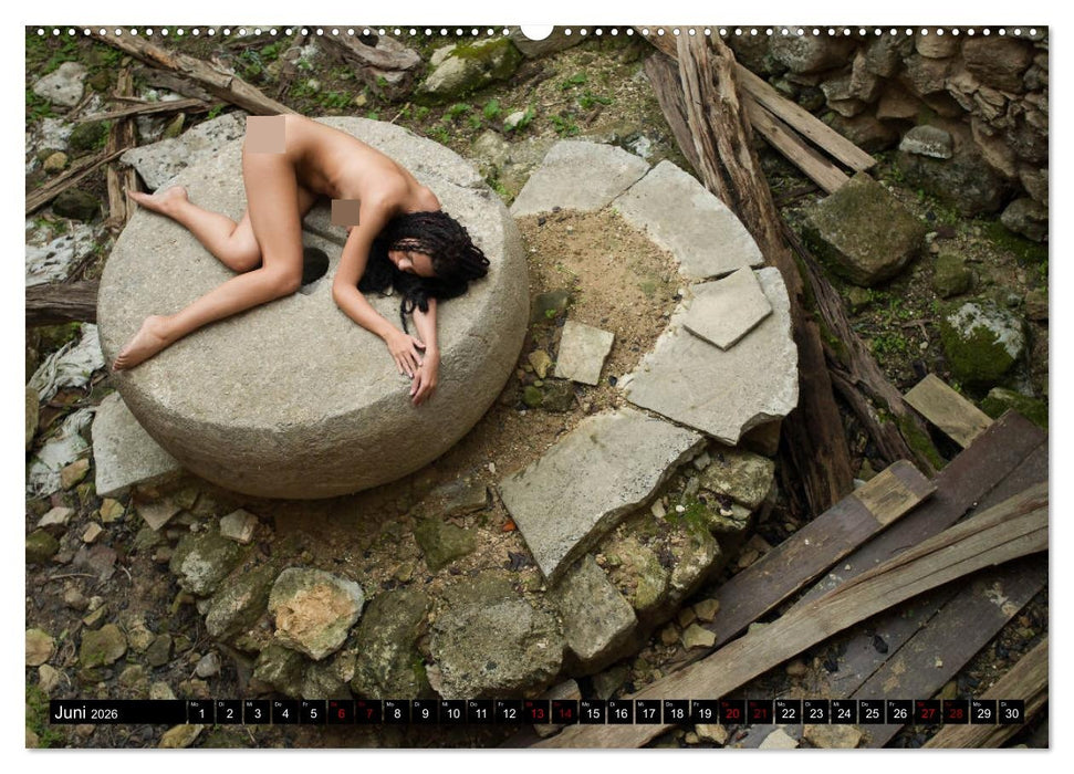 Aktfotografie in alten Mühlen (CALVENDO Wandkalender 2026)