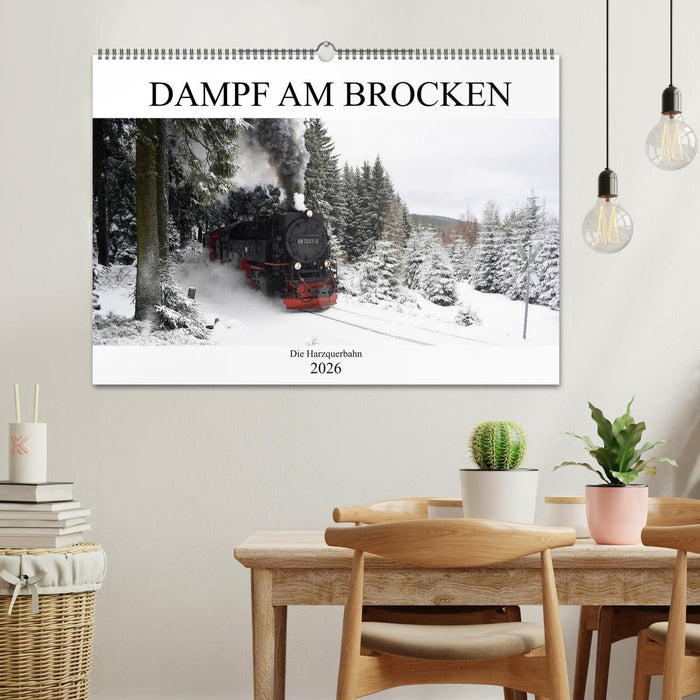 Dampf am Brocken - Die Harzquerbahn (CALVENDO Wandkalender 2026)