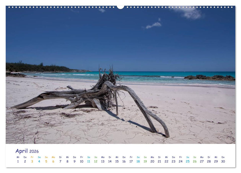 Bahamas-Eleuthera unterwegs am Lighthouse Beach (CALVENDO Wandkalender 2026)