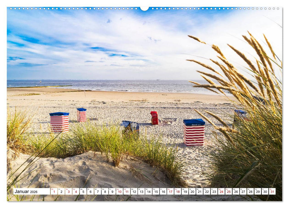 Traumstrände an Deutschlands Küsten (CALVENDO Wandkalender 2026)