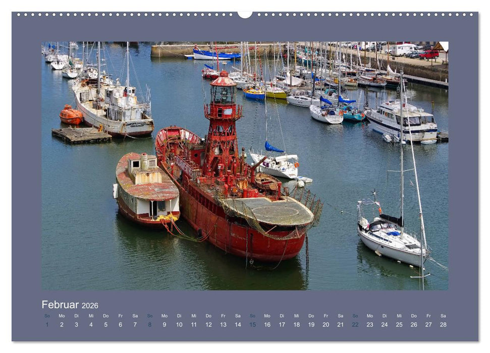 Leuchttürme - Wegweiser an der bretonischen Küste (CALVENDO Wandkalender 2026)