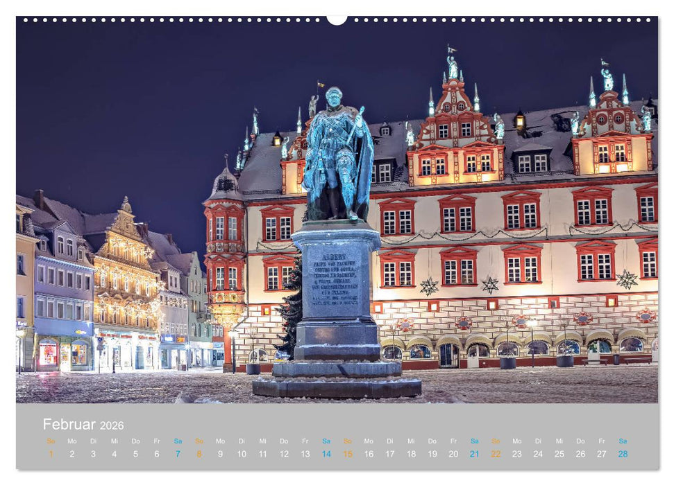 Coburger Land - Burgen und Schlösser (CALVENDO Wandkalender 2026)