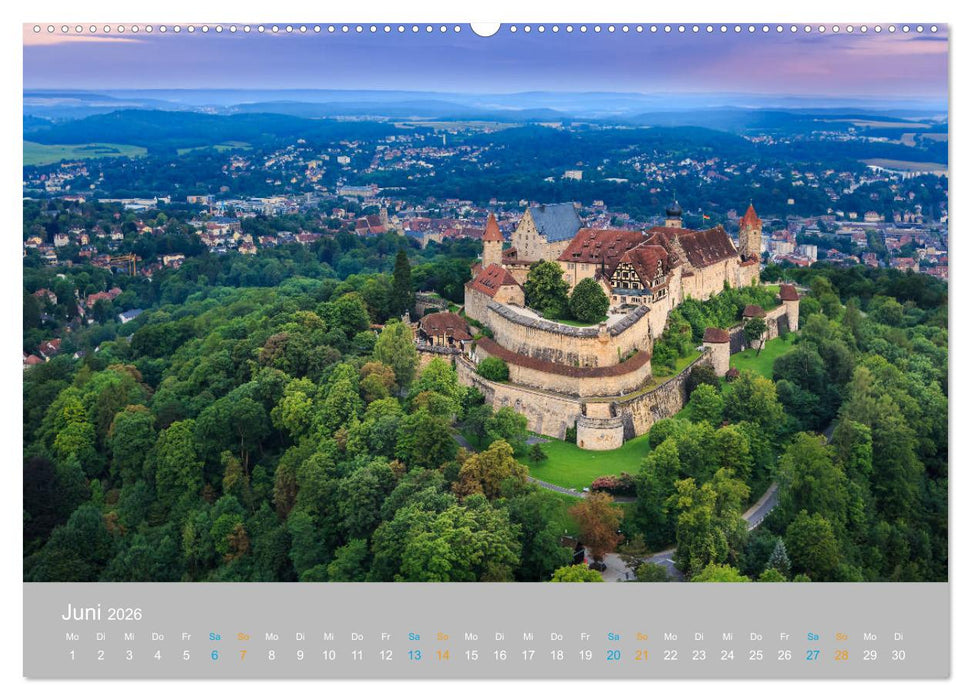 Coburger Land - Burgen und Schlösser (CALVENDO Wandkalender 2026)