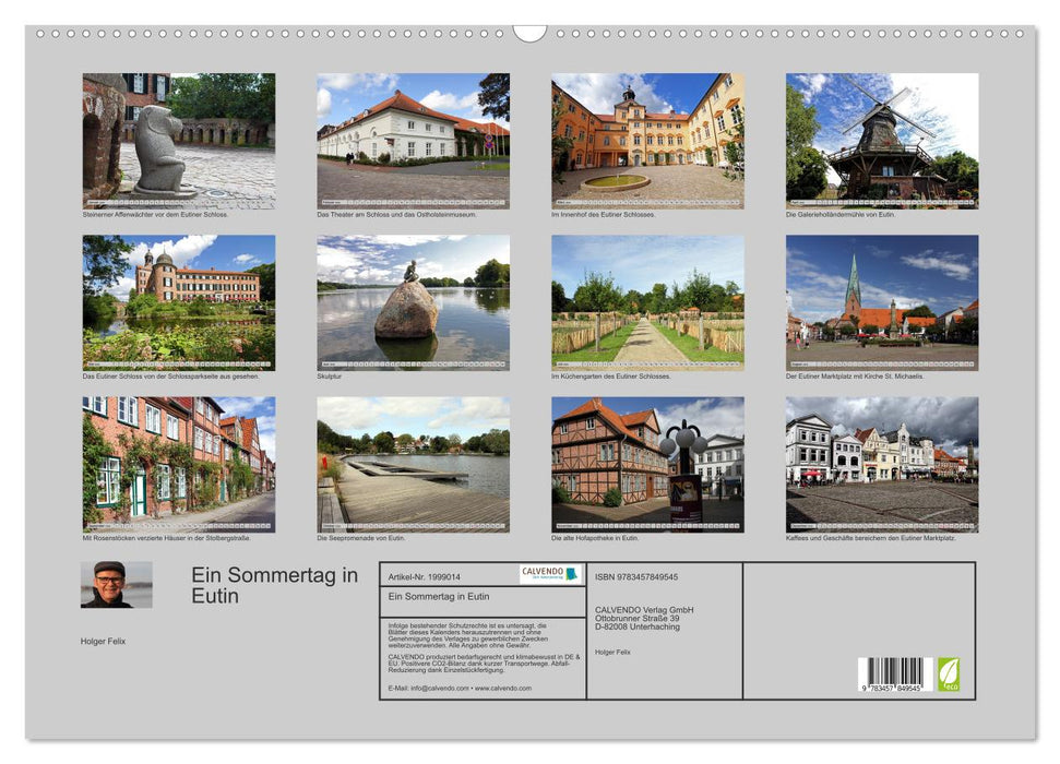 Ein Sommertag in Eutin (CALVENDO Wandkalender 2026)