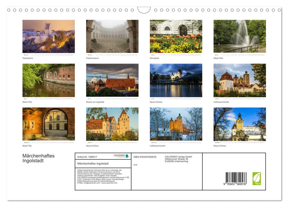 Märchenhaftes Ingolstadt (CALVENDO Wandkalender 2026)