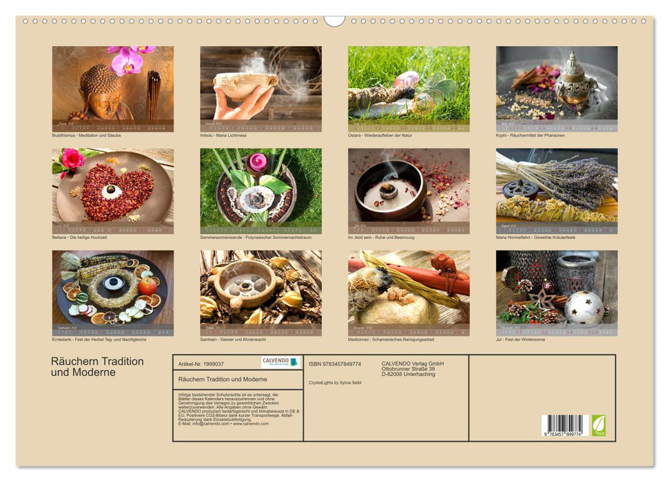 Räuchern Tradition und Moderne (CALVENDO Wandkalender 2026)