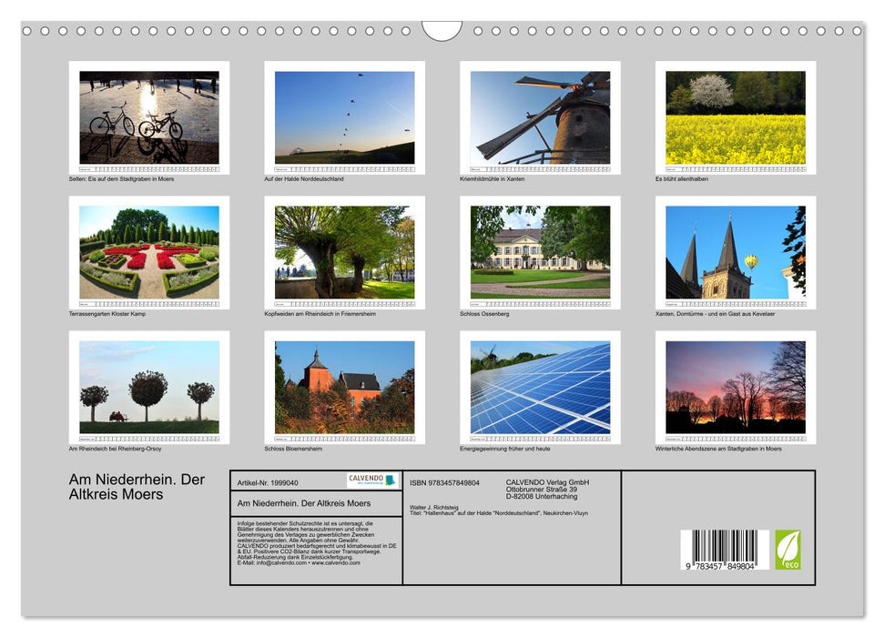Am Niederrhein. Der Altkreis Moers (CALVENDO Wandkalender 2026)